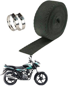AXWee Silencer Wrap With Clamp Bike Exhaust Heat Shield 3Mtr Black Bajj Discover 100 DTS i Bike Exhaust Heat Shield Price in India Buy AXWee Silencer Wrap With Clamp Bike Exhaust Heat Shield
