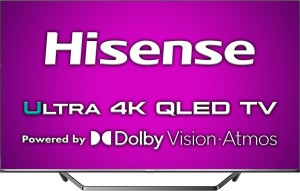 Hisense U7QF Series 164cm (65 inch) Ultra HD (4K) QLED Smart Android TV  with Full Array Dolby Vision & ATMOS(65U7QF)