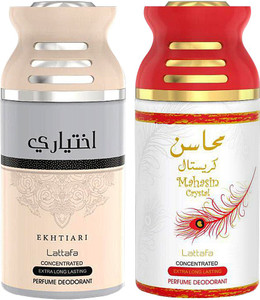 Lattafa Ekhtiari And Mahsin Crystal Perfumed Body Spray Perfume