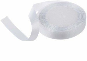 White - Satin Ribbon (0.5 inch) – Craft Store of India