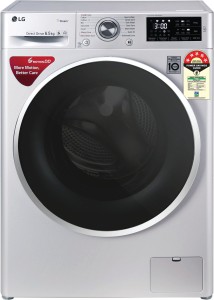 LG 6.5 kg 5 Star Fully Automatic Front Load with In-built Heater Silver(FHT1265ZNL)