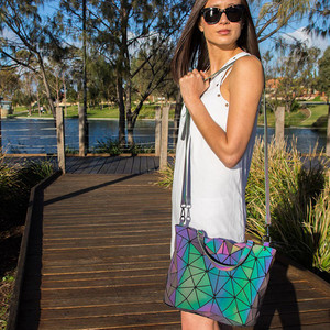 BEE CRAZEE Multicolor Tote Lumos Reflective Tote Bag Multi