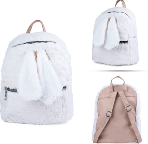 White fur backpack outlet