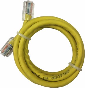 Rhonnium ®IIX - CAT-6 Snagless Network RJ45 Ethernet Patch LAN Cable CAT6 3 m LAN Cable(Compatible with Internet, Trend Yellow)