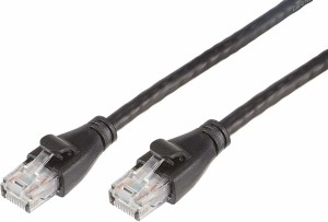 Rhonnium ™VXI - High Speed RJ45 cat5 Ethernet Patch Cable LAN Cable Internet Network Computer Cable Cord 1.5 m LAN Cable(Compatible with INTERNET, NETWORKING, Scarlet Black)