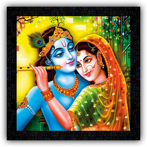 Poster N Frames framed poster of Radha Krishna-17444 Digital Reprint 14  inch x 14 inch Painting Price in India - Buy Poster N Frames framed poster  of Radha Krishna-17444 Digital Reprint 14