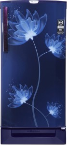 Godrej 190 L Direct Cool Single Door 4 Star (2020) Refrigerator with Base Drawer(Glass Blue, RD 1904 PTDI 43 DI GL BL)