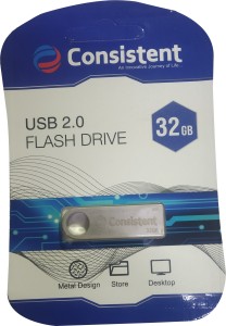 consistent PenDrive 32GBCTFAS032 32 GB Pen Drive(Grey)