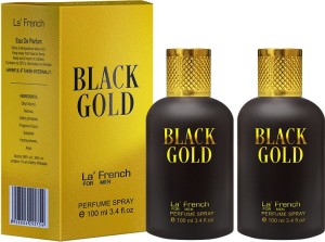 Buy La French BLACK GOLD Pack of 2 Eau de Parfum - 200 ml Online In India