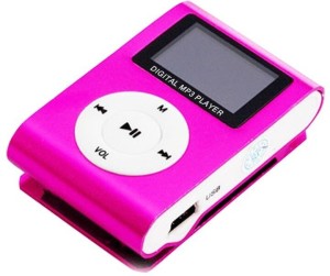 TECHOMANIA MP3 Player Sport Compact Mini Clip Digital MP3 Player USB Media Player 32 GB MP3 Player 32 GB MP3 Player(Pink, 1 Display)