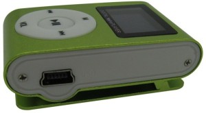 Worricow Heavy Quality Mini MP3 Player Sport Compact Mini Clip Digital MP3 Player USB Media Player 32 GB MP3 Player(Green, 1 Display)