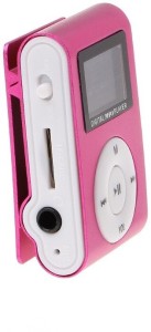 Worricow Audio Digital Player LED Screen with Stereo Sound good quality earphone 32 GB MP3 Player(Pink, 1 Display)
