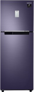 Samsung 253 L Frost Free Double Door 3 Star (2020) Refrigerator(Pebble Blue, RT28T3453UT/HL)