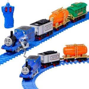 Remote control train hot sale set with smoke