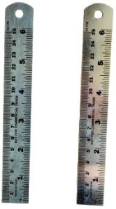 Blue horse traders 6 inch steel scale Ruler 