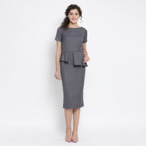 Office you Women Peplum Grey Dress Buy Office you Women
