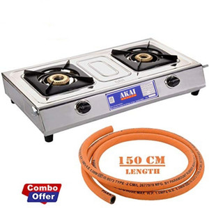 Akai gas stove cheap 2 burner price