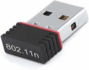CLUSPEX 950Mbps Portable High Speed Long range Nano Wifi Dongle, Connector, Receiver 802.11B/G/N 2.0 Wireless Wi Fi 2.4GHz Wireless LAN Network Card External For PC Desktop Laptop USB Adapter(Black)