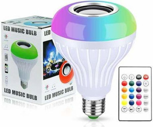 SGE Led Bulb with Bluetooth Speaker Music Light Bulb RGB Light