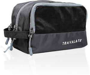 Travalate Toiletry Bags Makeup Shaving Kit Pouch for Men and Women, Polyester Travel Bag with Belt Travel Toiletry Kit