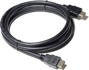 VibeX ™XVI - POS - 862 - 4K HDMI Cable Gold-Plated Ultra High Speed 1.5 m HDMI Cable(Compatible with LED monitors, HD-ready or full HD, Ultra HD TVs, Crow Black, One Cable)