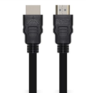 VibeX ®IVX - YTR - 863 - HDMI Cable Gold-Plated Ultra High Speed [10.2Gbps UHD 2160p@30Hz 3D HD 1080p] 1.5 m HDMI Cable(Compatible with LED monitors, HD-ready or full HD, Ultra HD TVs, Coal Black, One Cable)