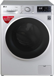 LG 8 kg Fully Automatic Front Load Washing Machine with In built Heater Silver Price in India Buy LG 8 kg Fully Automatic Front Load Washing Machine with In built Heater Silver online