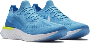Nike epic react flyknit blue running shoes flipkart best sale