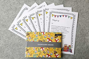 Oye Happy Birthday Countdown Letters 7 Greeting Cards for