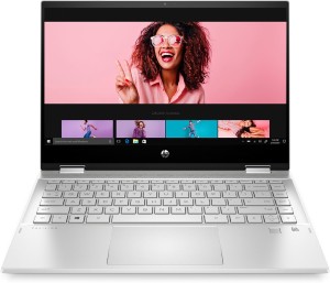 HP Pavilion x360 Core i5 10th Gen - (8 GB/512 GB SSD/Windows 10 Home) 14-dw0069TU 2 in 1 Laptop(14 inch, Natural Silver, 1.61 kg, With MS Office)