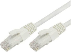 Dhriyag (2 Meter) High Speed CAT5 Ethernet Patch Cord RJ45 Lan Straight Network Cable Category 5E 2 m LAN Cable(Compatible with Laptop, Computer, Tablet, TV, White, One Cable)