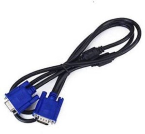 DI INNOVATING TECHNOLOGY VGA CABLE 1.5 m VGA Cable(Compatible with HDTV, DESKTOP, CCTV DVR, LCD, LAPTOP, Black, Blue, One Cable)