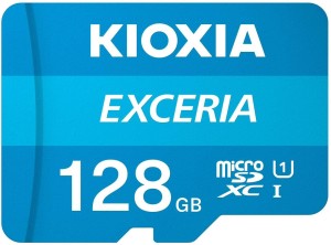 kioxia EXCERIA 128 GB MicroSDXC UHS Class 1 100 MB/s  Memory Card