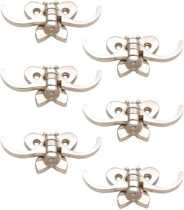 Doyours 6 Set Glossy Steel In Butterfly Design 3 - Pronged Hook