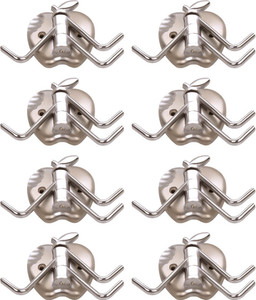 Doyours 8 Set Glossy Steel In Apple Design 3 - Pronged Hook