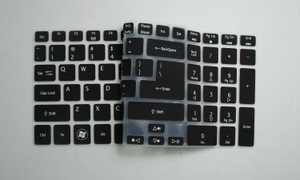Saco Chiclet Keyboard Skin for Acer Aspire E5-572G-525V (Core i5 4210M / 4GB / 1TB /ODD /Linux/ 2gb NVIDIA® GeForce® 940M Graphics )FHD Display (BLACK) Keyboard Skin