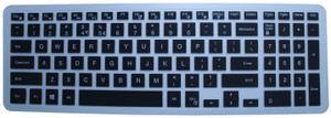 Illios KSDE39 Silicon Rubber Protector cover for Dell Inspiron 15-5000 Series 15.6 inch laptop Keyboard Skin