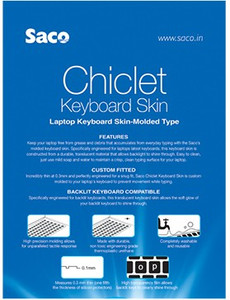Saco Chiclet for Hp Pavilion 14-E024tx Notebook Laptop Keyboard Skin