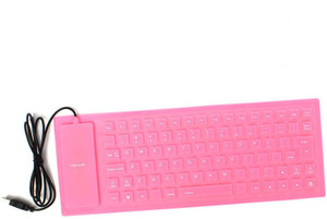 Finger's Ultra Slim PInk Wired USB Laptop Keyboard