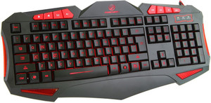 F2s with 7 Adjustable Colorful Backlights Wired USB Gaming Keyboard