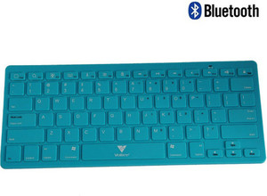 Callmate Bluetooth Keyboard with B.T USB Dongle - Sky Blue Bluetooth Laptop Keyboard