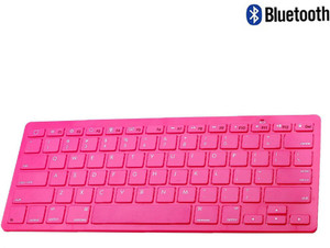 Callmate Bluetooth Keyboard with B.T USB Dongle - Dark Pink Bluetooth Laptop Keyboard