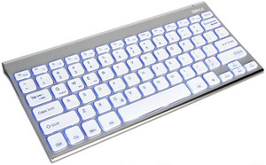 Gmyle Ultra Slim Blue Backlit Bluetooth Tablet Keyboard