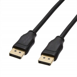 Hanutech 10 Feet Displayport to Displayport Cable (Not HDMI) Dp to DP Cable 3 Mtr Gold Plated Supports 2K 4K Resolution 3 m DVI Cable(Compatible with Computer Laptop, Black, One Cable)