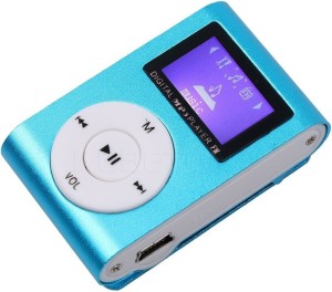 Worricow Mini MP3 Player Sport Compact Mini Clip Digital 32 GB MP3 Player(Blue, 1 Display)
