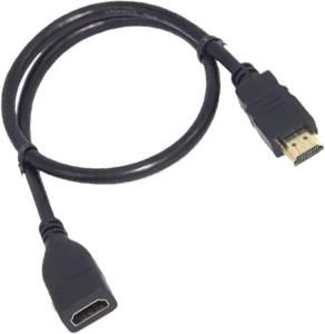 EverMart High Speed HDMI Male to Female Extension Cable HDMI Extender for fire tv stick, Laptop/PC, LCD/LED TV, Xbox, PS3/PS4 (3M) 1.5 m HDMI Cable(Compatible with LCD/LED TV, PS3/PS4, Gaming Consoles, Laptop/PC, Black, One Cable)