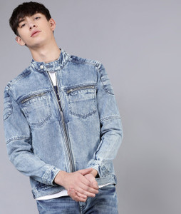 Indigo Denim Jacket Men's: Tall Denim Trucker Indigo Jacket – American Tall