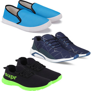 Xentex Men Boys COMBO X 1197 Sky Blue 1244 Sup Green Sneakers