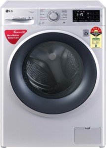 LG 6 kg Fully Automatic Front Load with In-built Heater Silver(FHT1006ZNL)