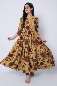 Gulmohar Jaipur Women Floral Print Flared Kurta Flipkart